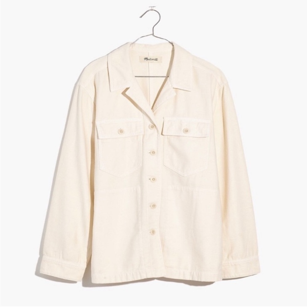 Madewell Drakefield chore jacket in ecru size S - Picture 3 of 7